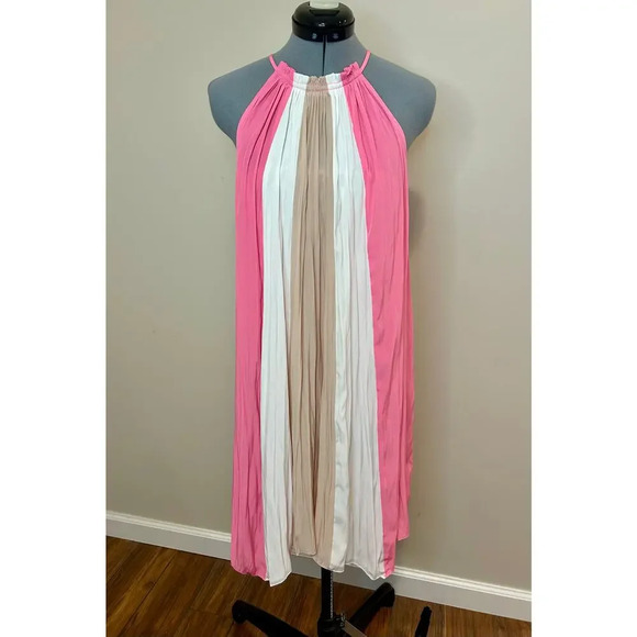 NEW Ramy Brooks TriColor Flow Dress size Medium - Picture 1 of 8
